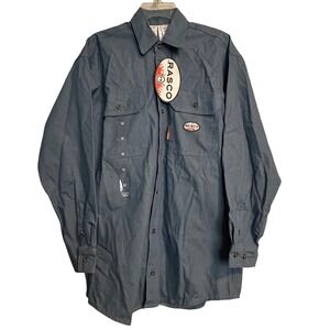 Rasco‎ FR Chambray Shirt Men's Medium Flame Resistant CAT 2 NFPA 2112 NWT